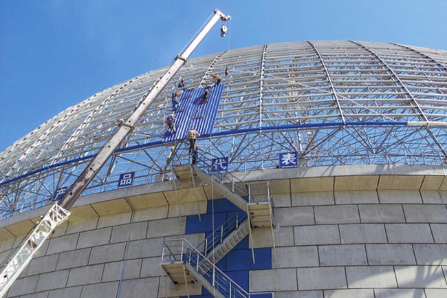 朝阳区发电厂球形网架